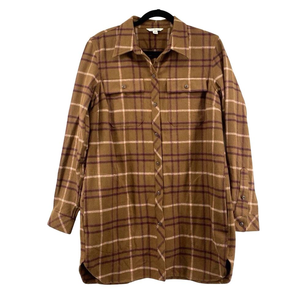 LL Bean Chamois Cloth Shirt Women’s Size M Reg Plaid Signature Archive 1958